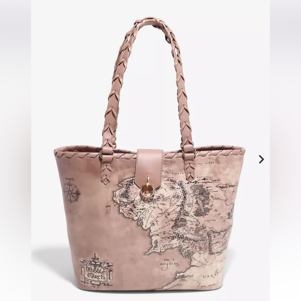The Lord Of The Rings Middle-Earth Map Tote Bag Her Universe Exclusive